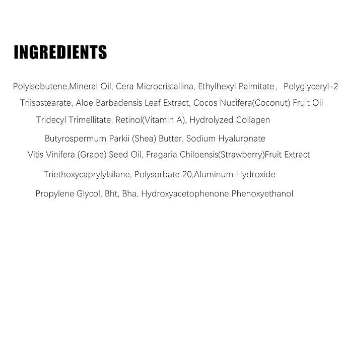 Collagen Lip Mask, Hydrating Lip Balm, Lip Moisture with Hyaluronic Acid & Vitamins E, A- Overnight Sleeping Nourishing Lip Butter Balm for Dry Lips 0.7 Oz