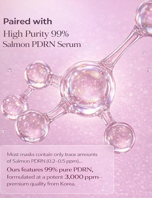 5 Pack Salmon DNA Collagen Mask 99% PDRN Anti-Aging Gel Mask | Overnight Firming & Hydrating Face Mask for Elasticity & Glow | Korean Skincare with Niacinamide, Peptides & Hydrolyzed Collagen