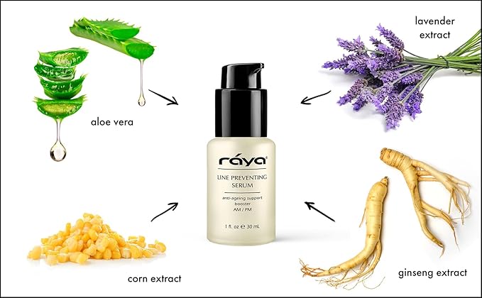RAYA Line Preventing Serum (507) | Active, Anti-Aging Facial Treatment for All Skin | Helps Reduce Fine Lines and Wrinkles