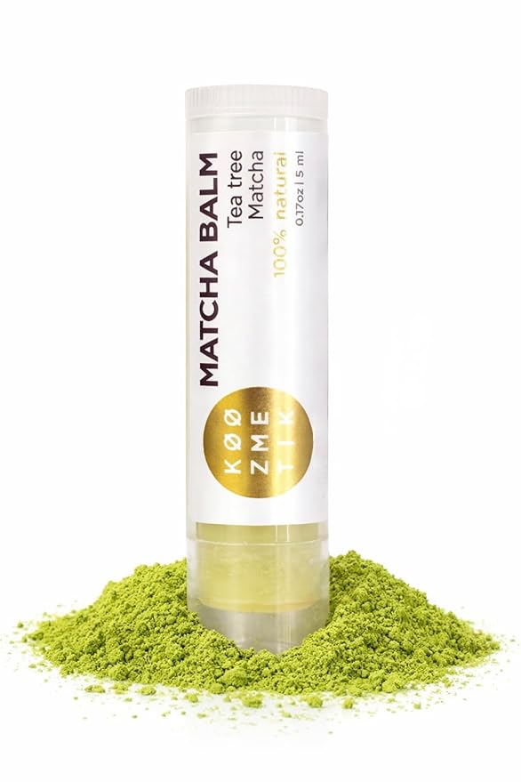 SOS Matcha Balm | 100% Natural Intensive Care for Lips & Skin | Repair & Protection with Shea Butter, Cocoa Butter, Almond Oil, Vitamin E & Herbs | Soothing Relief for Dry & Sensitive Skin |KØØZMETIK
