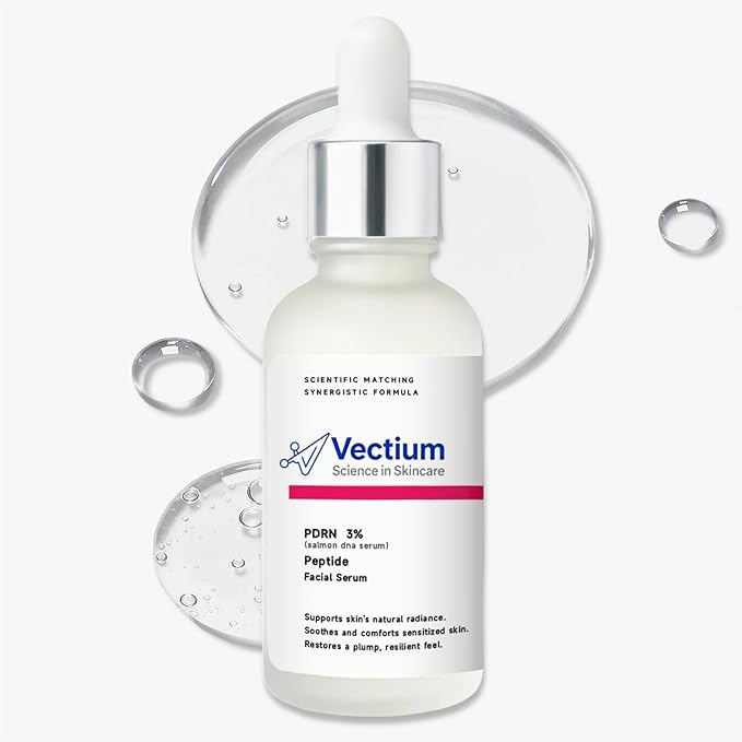 3% PDRN Salmon DNA Facial Serum with Peptide - Helps Soothe Sensitive Skin, Supports Healthy-Looking Skin, Helps Skin Look Plump & Resilient - Suitable for All Skin Types - 30ml (1 FL OZ)