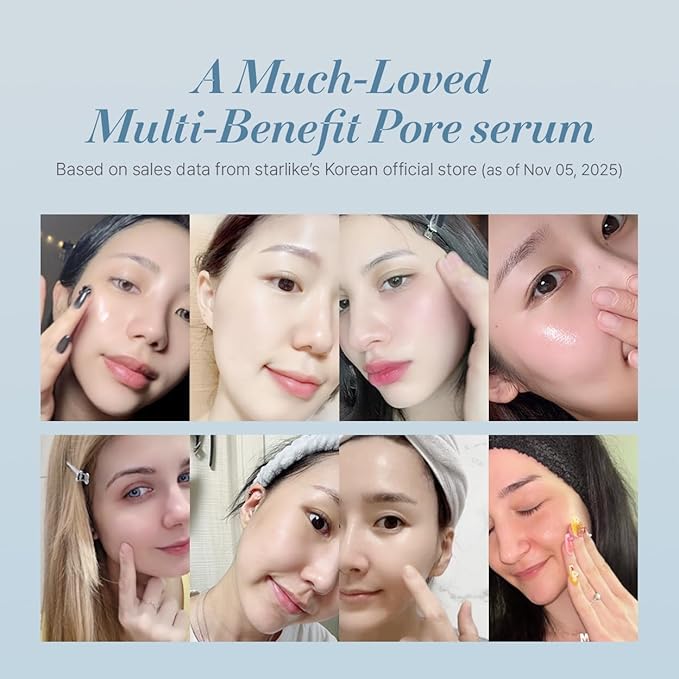 starlike Niacinamide 21% Pore Serum I 1.69 Fl oz (50ml) I Korean Moisturizing & Oil Balancing Facial Serum I Soothing, Lightweight & Fresh Finish I 17 Amino Acids & Hyaluronic I Glowing Skin Care