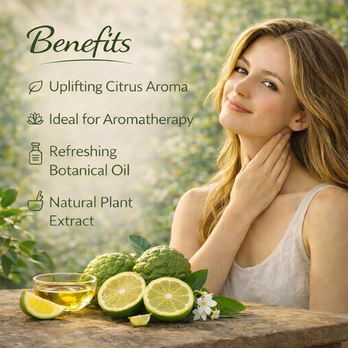 Deve Herbes Pure Bergamot Essential Oil (Citrus bergamia) Natural Therapeutic Grade Steam Distilled (Pack of Five) 100ml X 5 (16.9 oz)