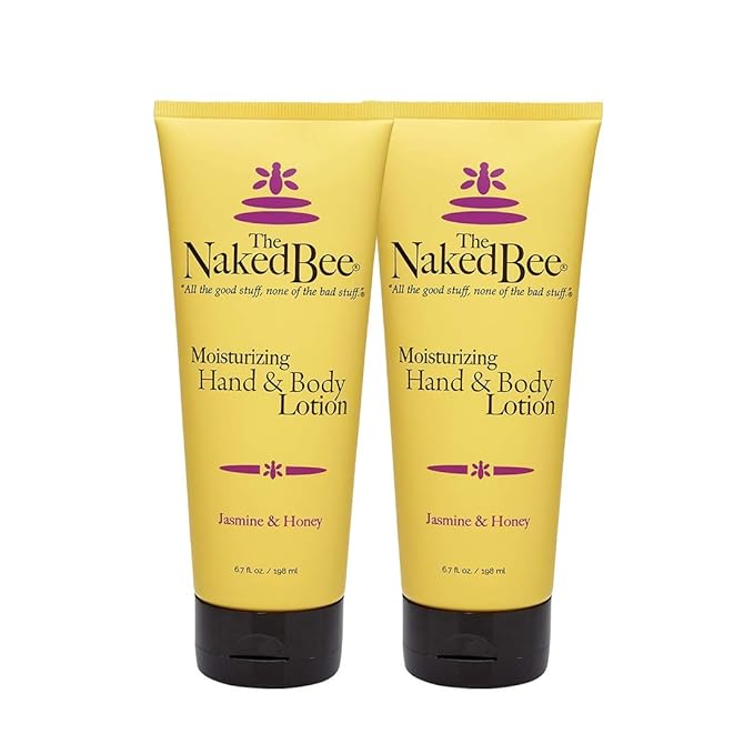 The Naked Bee Jasmine & Honey Moisturizing Hand & Body Lotion, 6.7 oz - 2 Pack