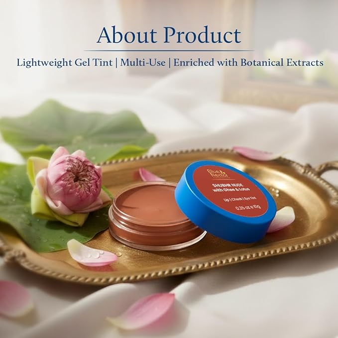 Blue Nectar Lip Tint Stain for Sheer Nude Tinted Lips | Hydrating Lip Tint, Color Infused, with Shea Butter for Natural Looking Finish (0.35 Oz)