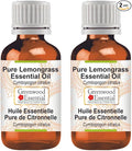 Greenwood Essential Pure Lemongrass Essential Oil (Cymbopogon citratus) Steam Distilled (Pack of Two) 100ml X 2 (6.76 oz)