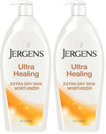 Jergens Ultra Healing Dry Skin Moisturizer, Body and Hand Lotion for Dry Skin, for Quick Absorption into Extra Dry Skin, with HYDRALUCENCE blend, Vitamins C, E, and B5, 32 Ounce (Pack of 2)