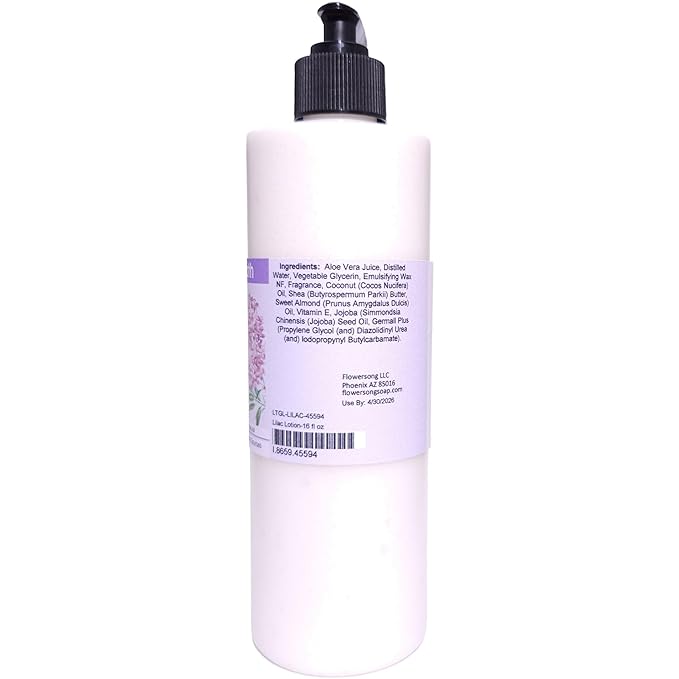 Lilac Lotion (16 ounce) - Phthalate Free Fragrance - Absorbs Quickly with a Fresh Blooming Scent