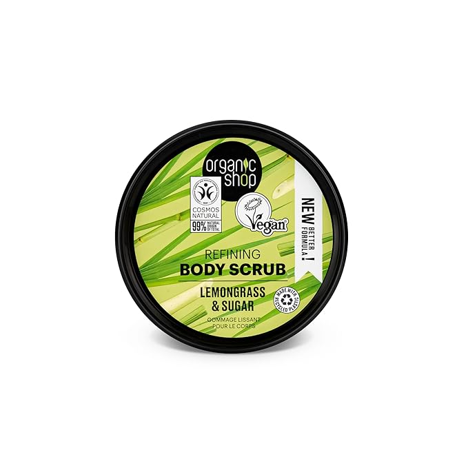 Organic Shop Body Scrub Natural Provence Lemongrass and Sugar 250ml