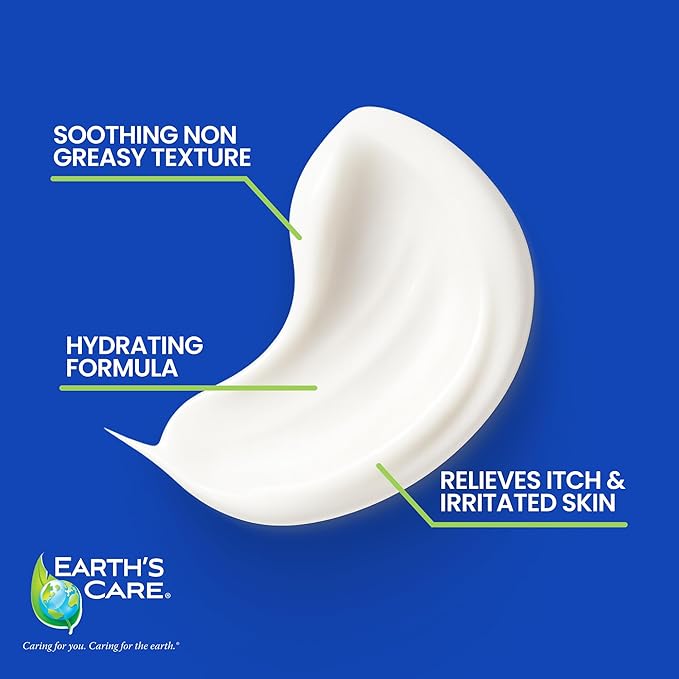 Earth’s Care Eczema Cream For Adults & Kids - Colloidal Oatmeal Eczema Treatment Cream with 9 Moisturizers - 2.4 OZ