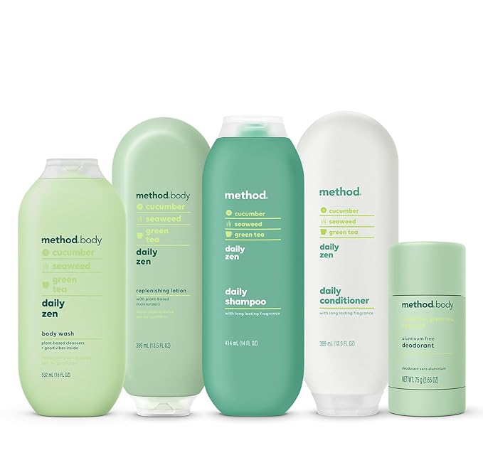 Method Daily Lotion, Daily Zen, Moisturizer for 24 Hours of Hydration, 13.5 fl oz (Pack of 1)