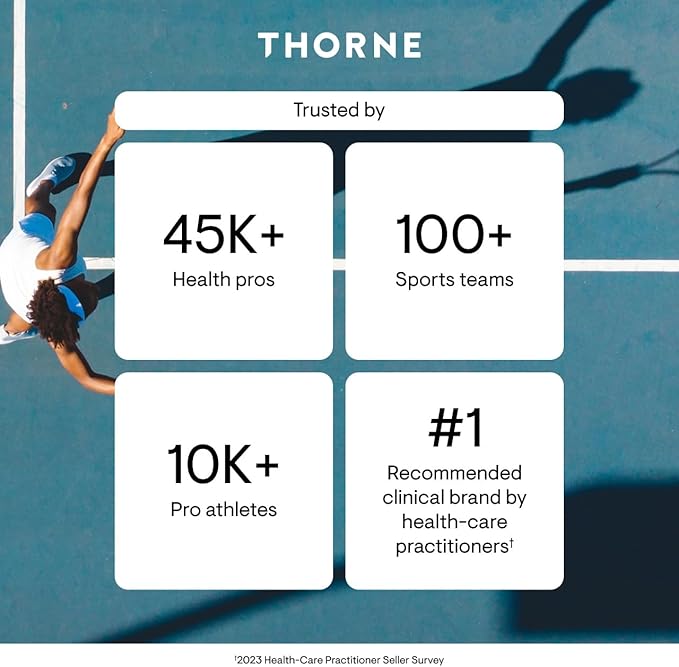 THORNE - Niacinamide - Non-Flushing Form of Vitamin B3 - Supports Skin Health & Provides Cellular Protection* - Niacin Supplement - Third-Party Certified - Gluten, Dairy & Soy-Free - 180 Capsules