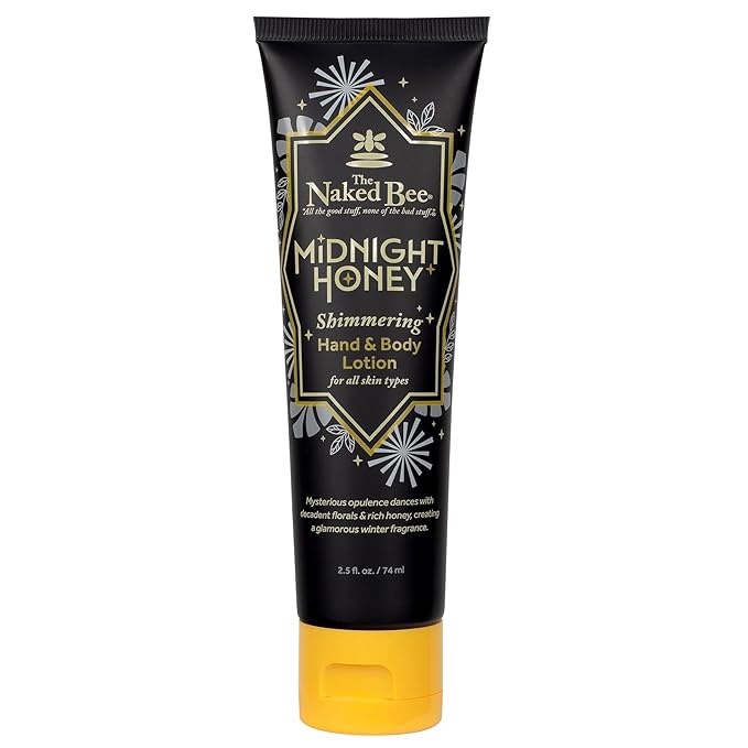 The Naked Bee Midnight Honey Shimmering Body Lotion 2.5 oz
