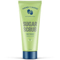 Hand in Hand Sugar Scrub, Gentle Exfoliation For All Skin Types, 9 Ounce, Lemon Zest & Vetiver, Sweetgrass Scent, Single