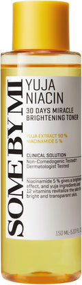 SOME BY MI Yuja Niacin 30 Days Miracle Brightening Toner – 5.07oz, 150ml – Korean 5% Niacinamide Toner for Dull-Looking Skin – Dark Spot Remover for Face with 12 Types of Vitamins – Korean Skin Care