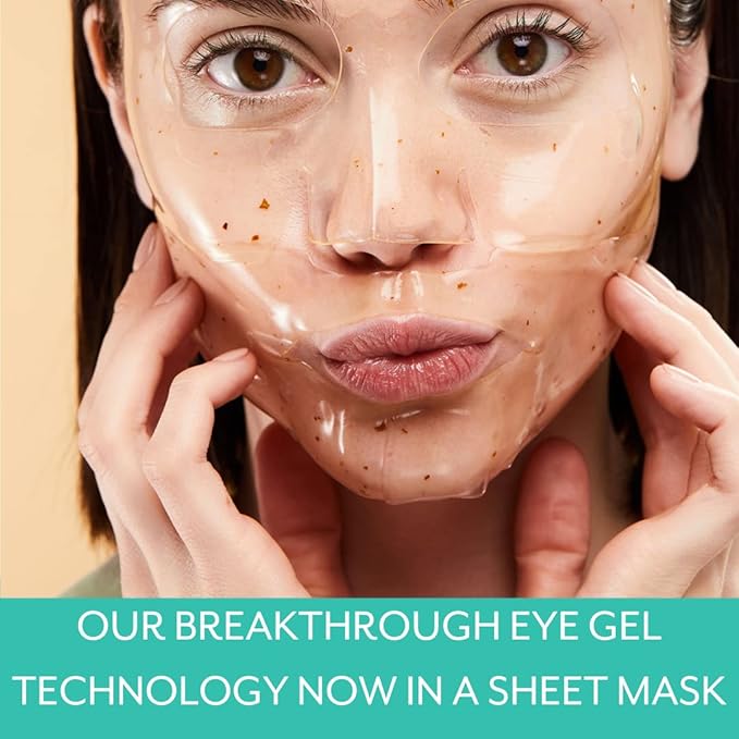 Patchology Hydrogel Face Mask with Cannabis and Sativa Seed Oil - Patchology Chill Mode - Gel Face Mask for women and men to soothe and moisturize skin. 1 count.