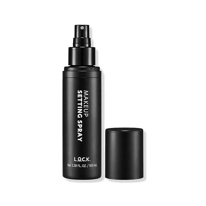L.O.C.K. Makeup Setting Spray - Makeup Fixing Sealer Spray Mist, Vegan, Lightweight, Alcohol-Free Finish Spray, Long Lasting Natural, Hydrating Face Mist, Premium Quality, Net 3.38 FL. OZ. / 100 mL