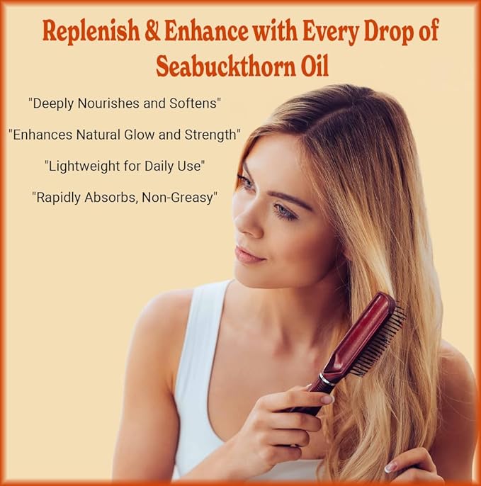 Natural Born Oils Sea Buckthorn Oil, 1 Gallon, Organic, Cold-Pressed, Nutrient-Rich, Excellent for Glowing Skin, Lustrous Hair