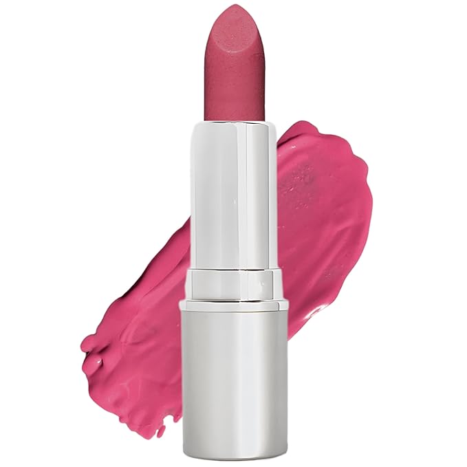 Honeybee Gardens Truly Natural Long Lasting Lipstick, Sweet Pea Lipstick, Vibrant Medium Pink, Naturally Hydrating & Nourishing, Vegan, Gluten-Free & Cruelty-Free, 0.11 oz / 3 g