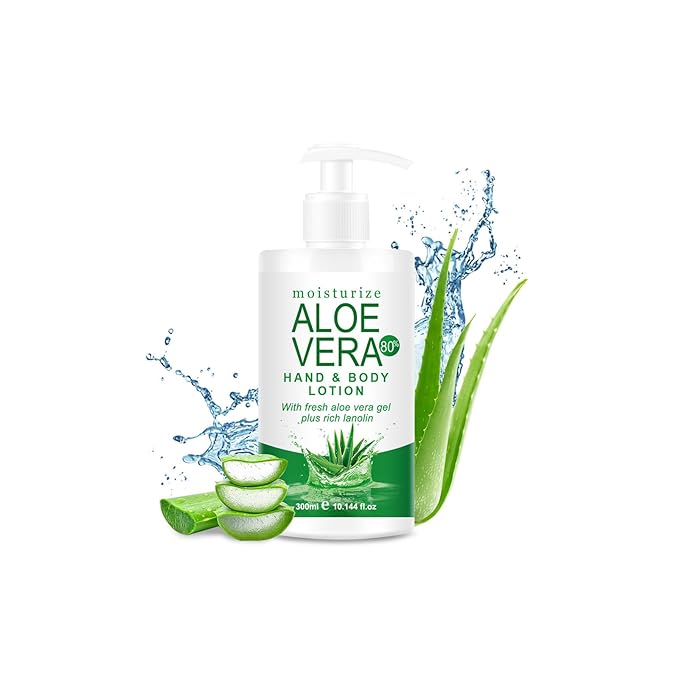 Aloe Vera Body Lotion, Natural Soothing Hydration Lotion for Body and Face Moisturizer with Aloe Vera, Vitamin E, Intense Hydration for Dry Skin, Soothing Dryness Relief, All Skin Types