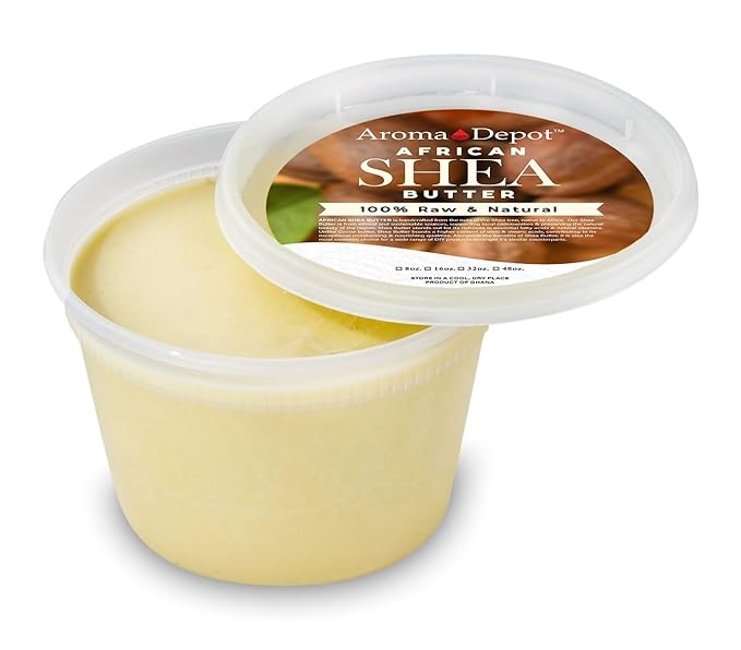 Raw African Shea Butter 16 oz Ivory/White Grade A 100% Pure Natural Unrefined Fresh Moisturizing, Ideal for Dry and Cracked Skin. It can be used in Body, Hair and Face.