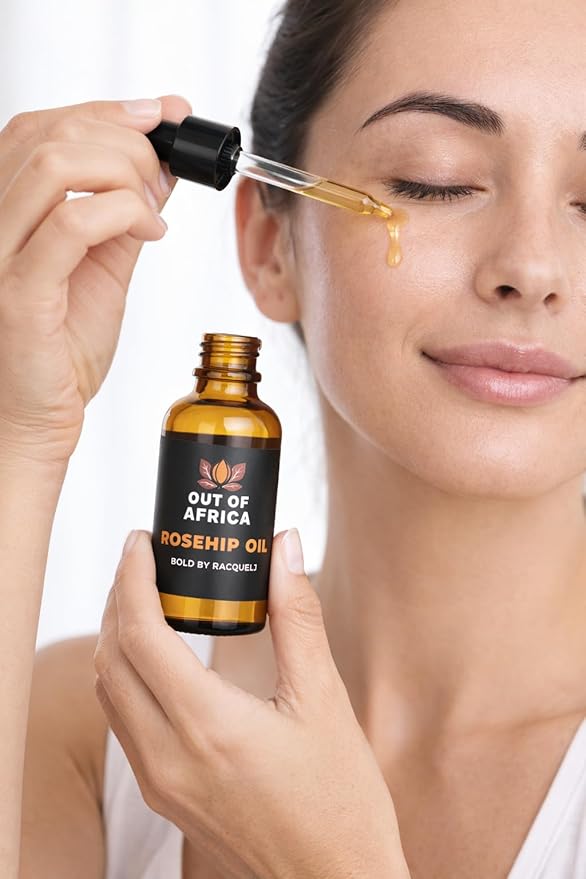 Rosehip Oil for Face – Lightweight, Fast-Absorbing, 100% Pure Cold-Pressed Facial Oil for Daily Use (1 fl oz)