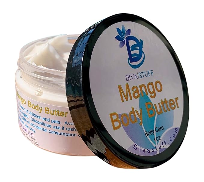 Mango Body Butter, with Fresh Mangos, By Diva Stuff, 4oz