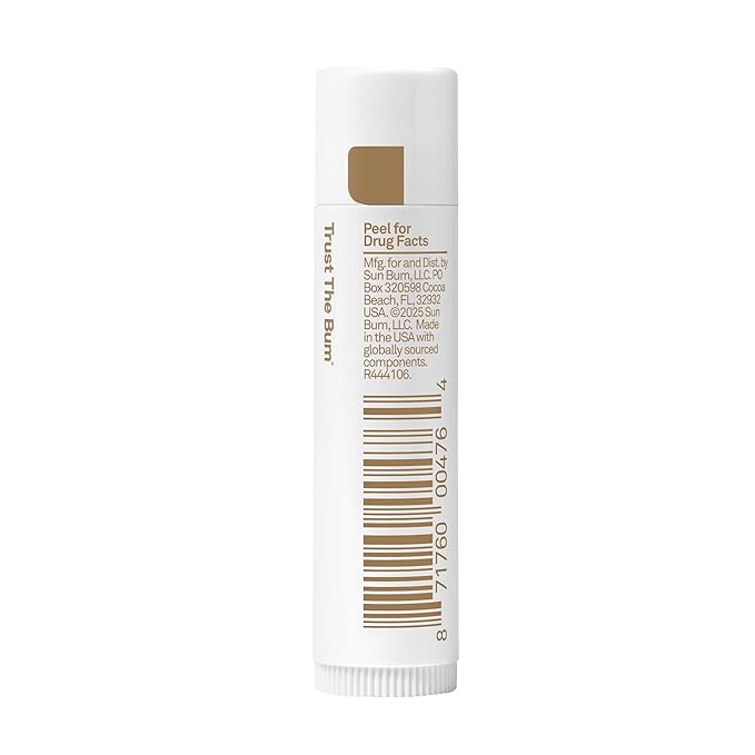 Sun Bum SPF 30 Mineral Sunscreen Lip Balm - Hawaii Act 104 Compliant (Octinoxate & Oxybenzone Free) - Zinc-Based Broad Spectrum UVA/UVB Lip Protection - 0.15 oz Stick