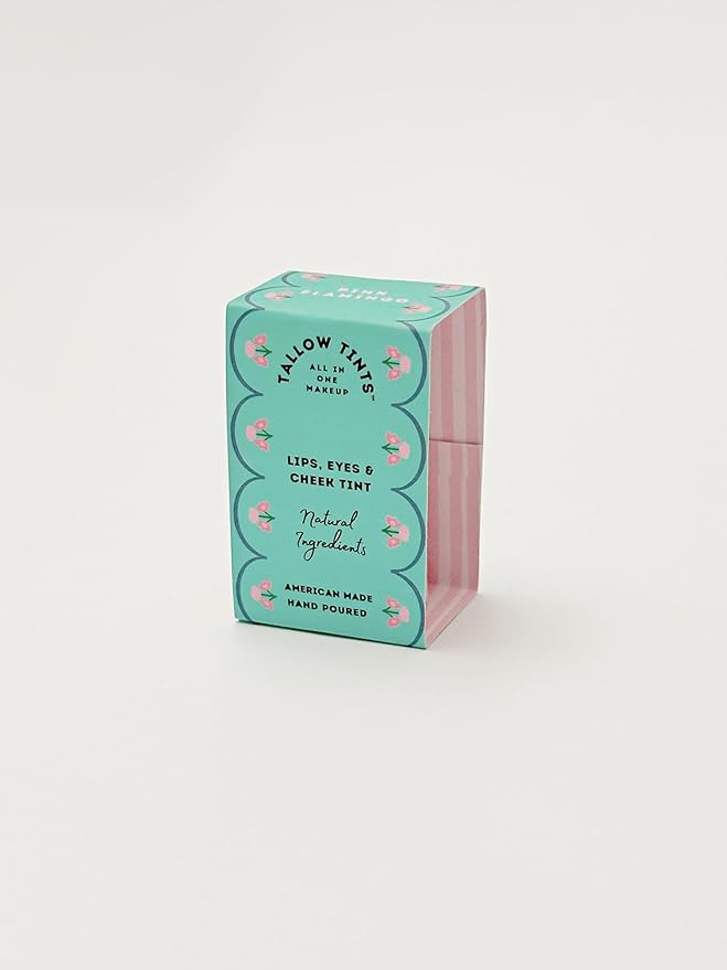 / Natural Tallow Lipstick/Tint - Buildable Natural Color (Pink Flamingo)