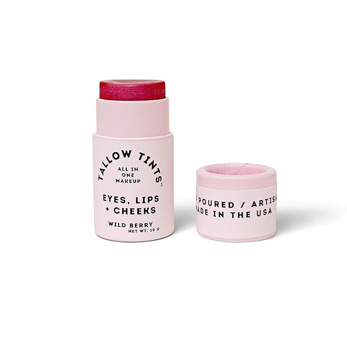 Wild Berry - Tallow Lipstick/Tint - Buildable Natural Color