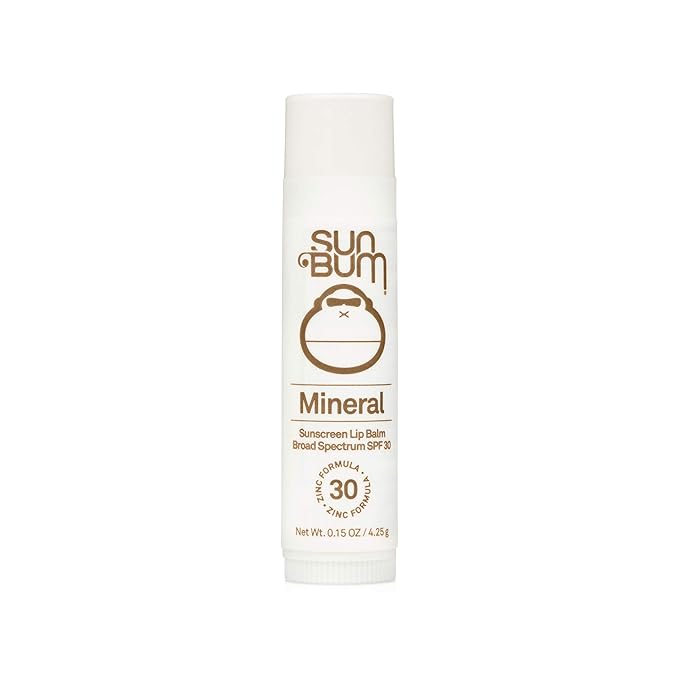 Sun Bum SPF 30 Mineral Sunscreen Lip Balm | Hawaii 104 Reef Act Compliant (Octinoxate & Oxybenzone Free) Broad Spectrum Natural Lip Care with UVA/UVB Protection | .15 oz