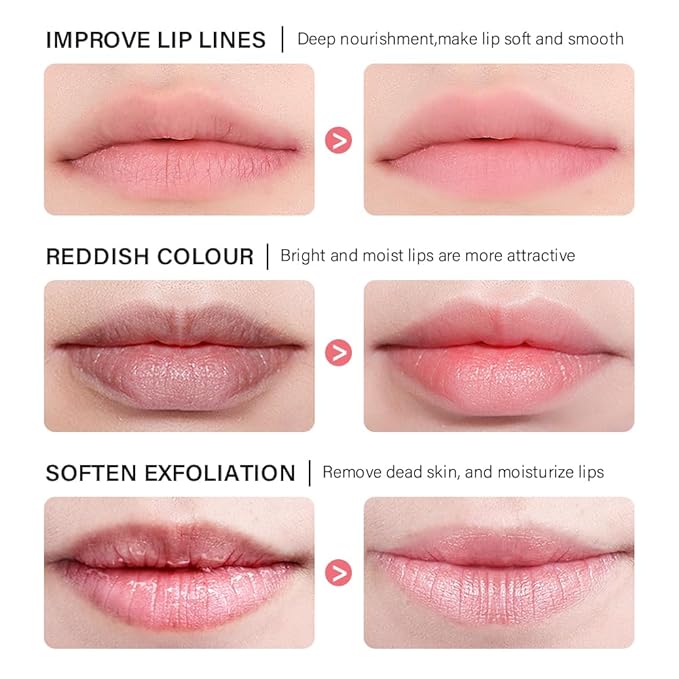 Sleeping lip mask, Nourish & Hydrate Lip Mask With Vitamin C, Antioxidants, Lip Balm, Lip Skin Care, Improve Lip Color, Reduce Lip Lines (Grape)