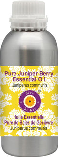 Deve Herbes Pure Juniper Berry Essential Oil (Juniperus communis) Steam Distilled 300ml (10 oz)