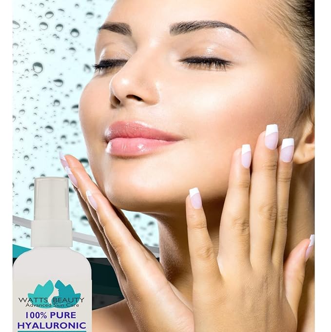 Anti Aging Wrinkle Serum of 100% Pure Hyaluronic Acid for Face and Body - No Alcohol, 2 oz