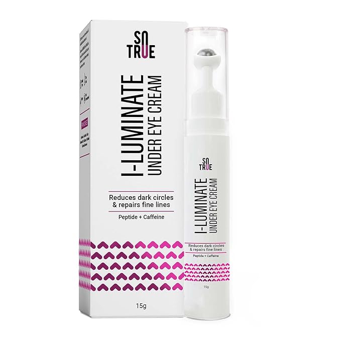 SOTRUE I-Luminate Under Eye Cream For Dark Circles For Women | For Puffy Eyes & Fine Lines, 15G | Enriched With Aloe Vera, Jojoba Seed & Vitamin E | Suitable For All Skin Types