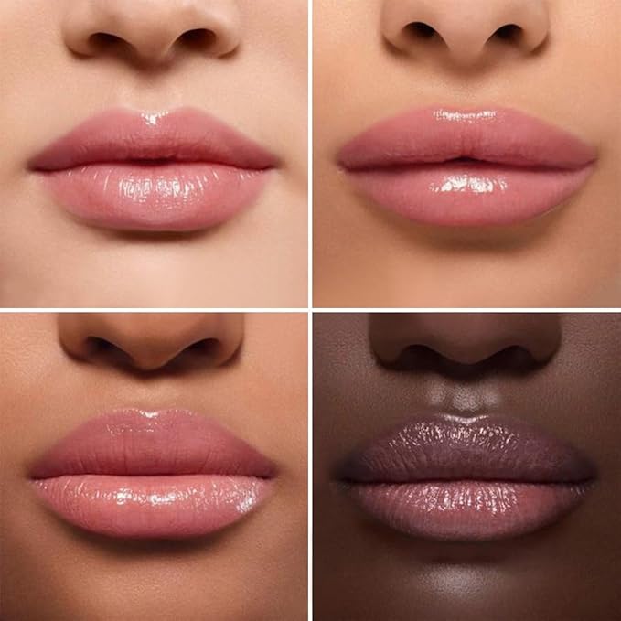 Pink Honey Lipstick Tinted Butter Lip Balm for Women, Natural Sheer Moisturizing Nourishing Hydrating Pink Honey Shine Tint Lipstick Tinted Lip Stain Gloss with a Hint of Natural Cherry Vegan
