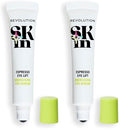 Revolution Skin, Espresso Eye Lift 5% Caffeine Energizing Eye Serum, Helps Dark Circles & Puffiness with Hyaluronic Acid & Caffeine, Vegan & Cruelty-Free, 0.5 fl oz (Pack of 2)