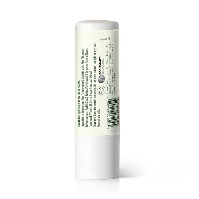 Plant Therapy Coconut Lychee Natural Lip Balm 0.15 oz Sweet Tropical Flavor, Hydrating & Conditioning, Eco Smart Containers Help Reduce Plastic Waste