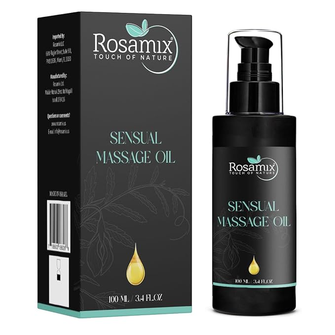 Sensual Massage Oil COLD PRESSED - 100% Pure and Natural Moisturizing Face, Body, Skin Care, 100ml