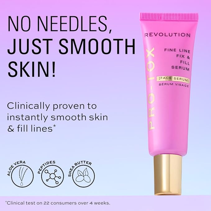Revolution, Pro Miracle Pro-Tox Serum, Fine Line Smoothing Face Serum, Helps Fine Lines & Wrinkles with Peptides, Vegan & Cruelty-Free, 1.05 oz