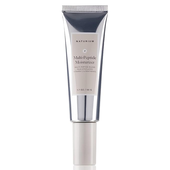 Naturium Multi-Peptide Moisturizer, Hydrating & Smoothing Skin Care, Moisturizes with Ethylated Vitamin C & Panthenol, 1.7 oz