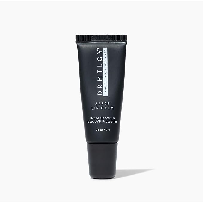DRMTLGY SPF 25 Lip Balm – Hydrating & Nourishing Lip Protection with Avocado, Shea Butter & Cocoa Butter – Broad Spectrum UVA UVB Shield – Non-Sticky, Smooth Finish – .25 oz