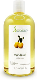 Soapeauty Marula Oil 100% Pure & Natural, Cold Pressed, Rich in Vitamin E & Omega Fatty Acids | Best for Skin, Hair, Face, Nails, and Soap Making | 16 fl oz