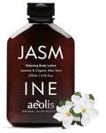 AEOLIS Hydrating Body Lotion with Jasmine & Aloe Vera – Moisturizer with Shea Butter, Olive Leaf & Chamomile – Vegan Skincare for Dry & Sensitive Skin – 6.76 fl oz