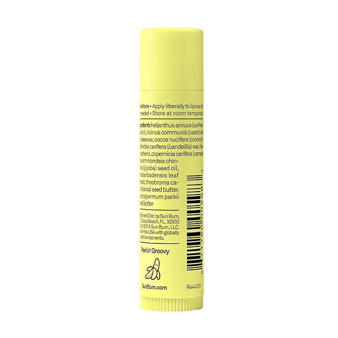 Sun Bum Cocobalm Banana Cream - Hydrating Lip Balm with Coconut Oil and Aloe Vera - 0.15 oz Stick