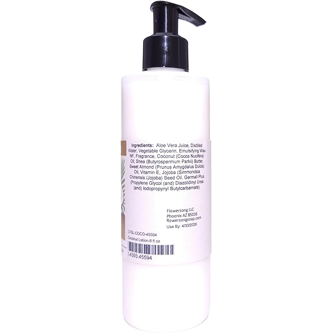 Blossom to Bath Coconut Lotion (8 Ounce) - Phthalate Free Fragrance - Absorbs Quickly with a Bold Tropical Scent