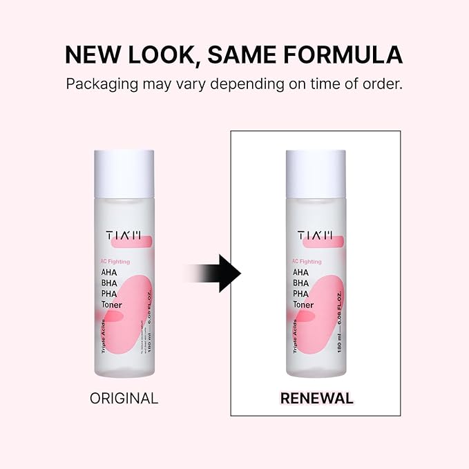TIAM AC Fighting AHA BHA PHA Toner, 6.08 fl oz, Gentle Exfoliating Toner for Pore Care & Skin Texture with Panthenol, Suitable for All Skin Types, Korean Skin Care