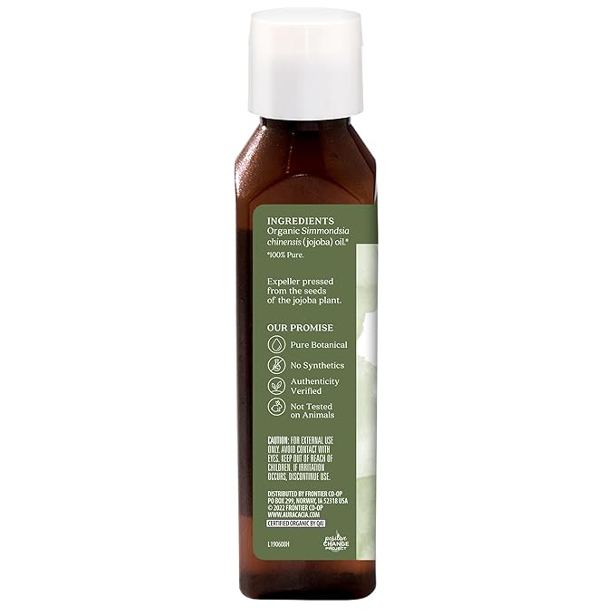 Aura Cacia Organic Skin Care Oil, Balancing Jojoba, 4 Fluid Ounce