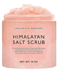 Brooklyn Botany Himalayan Salt Body Scrub - Moisturizing and Exfoliating Body, Face, Hand, Foot Scrub - Fights Stretch Marks, Fine Lines, Wrinkles - Great Gifts for Women & Men - 10 oz