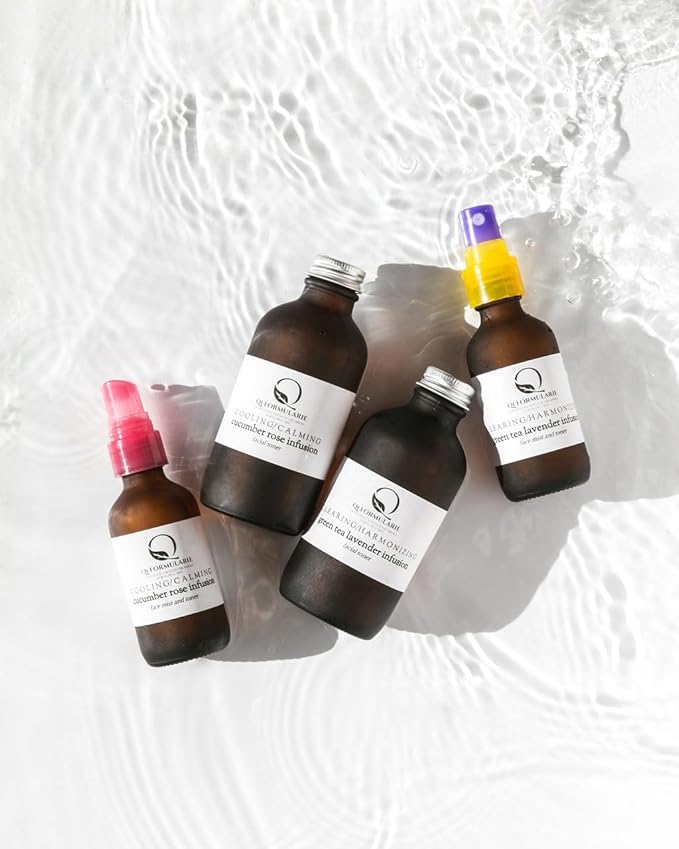 Ql Formularie Cucumber Rose Balancing Infusion Face Mist and Toner 2 oz Spray, Cooling, Calming, Refreshing